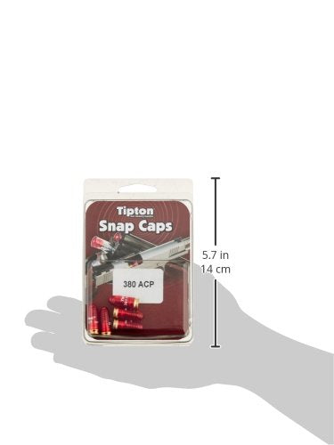 Tipton Pistol Snap Caps with False Primer and Reusable Design for Dry-Firing, Gun Maintenance, Gun Storage