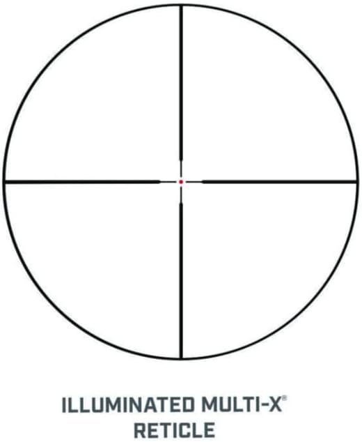 Bushnell Legend 3-9x40mm Illuminated Riflescope, Hunting Rifle Scope with Illuminated Multi-X Reticle