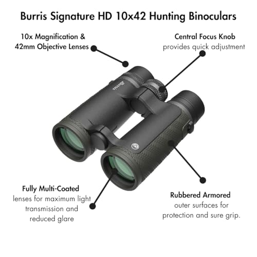 Burris Optics 10x42 Signature HD Laser Rangefinding Binoculars for Hunting, Shooting, Birdwatching and More.