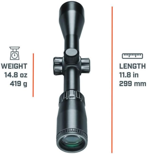 Bushnell Legend 3-9x40mm Illuminated Riflescope, Hunting Rifle Scope with Illuminated Multi-X Reticle