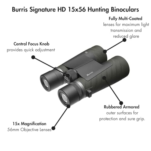 Burris Optics 10x42 Signature HD Laser Rangefinding Binoculars for Hunting, Shooting, Birdwatching and More.
