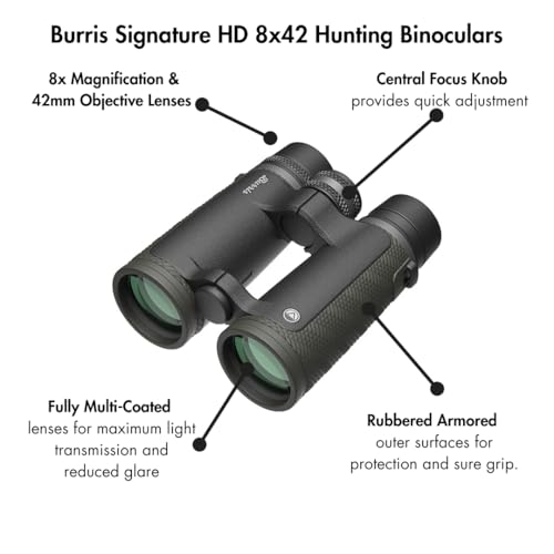 Burris Optics 10x42 Signature HD Laser Rangefinding Binoculars for Hunting, Shooting, Birdwatching and More.