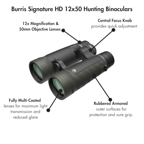 Burris Optics 10x42 Signature HD Laser Rangefinding Binoculars for Hunting, Shooting, Birdwatching and More.