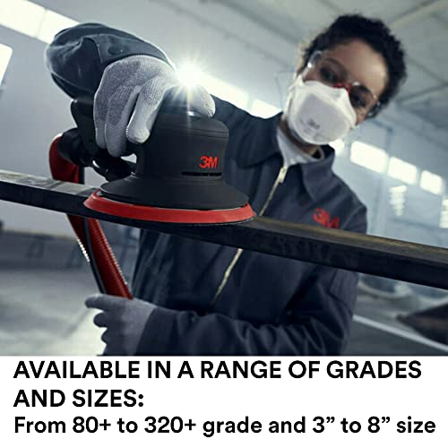 3M Xtract Net Disc 710W, 5 in, 12 Piece Multi-Pack Hook and Loop Sanding Discs, 80+, 120+, 180+, 220+, 240+, 320+, Virtually Dust-Free, Assorted Grades, 66584