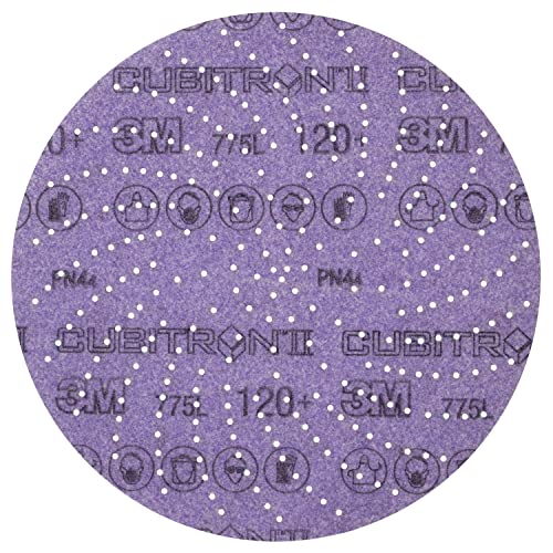 3M Xtract Cubitron II Hookit Clean Sanding Film Disc 775L, 5 in, 15 Piece Multi-Pack Hook and Loop S