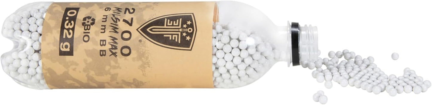 Umarex Elite Force Premium Biodegradable 6mm Airsoft BBS Ammo, .32 Gram (Milsim Max), 2700 Count