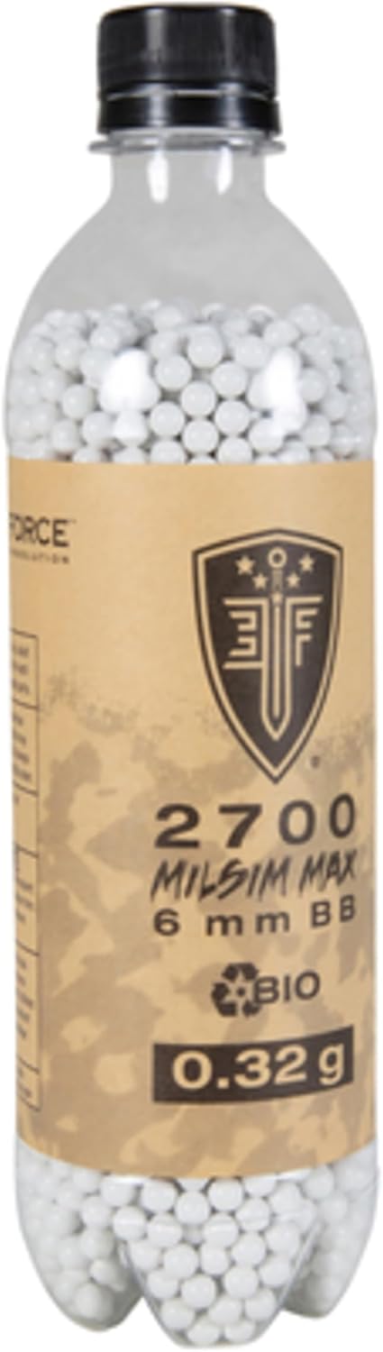 Umarex Elite Force Premium Biodegradable 6mm Airsoft BBS Ammo, .32 Gram (Milsim Max), 2700 Count