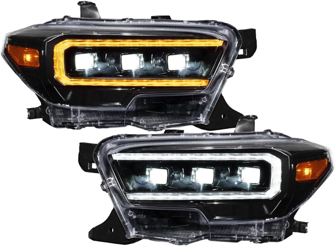 LED Headlights with Selectable DRL compatible with Toyota Tacoma 2016-2023 (pair)