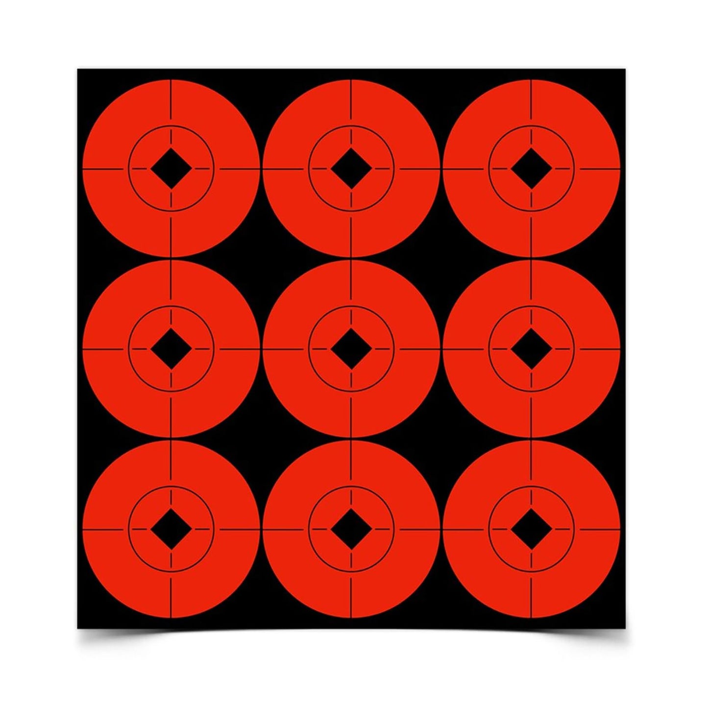Birchwood Casey Target Spots Orange Bright High-Contrast Self-Adhesive Bull's Eyes Paper Shooting Targets
