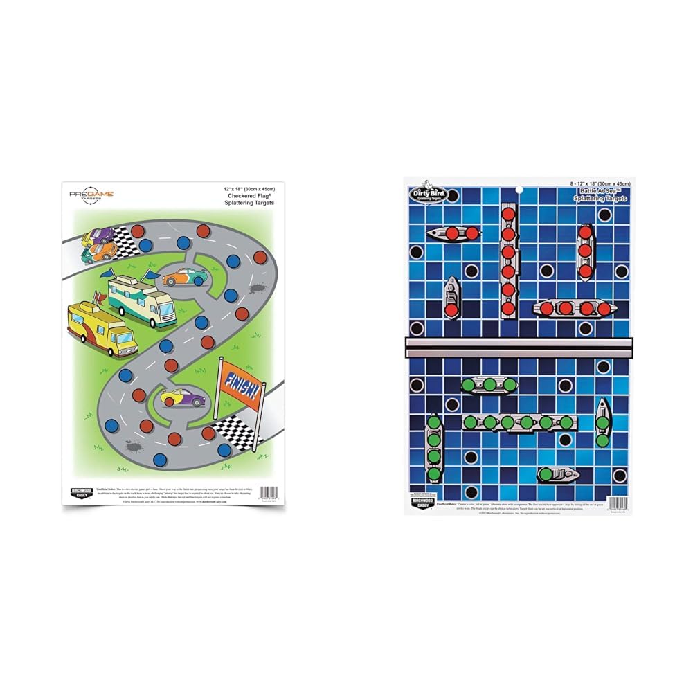BIRCHWOOD CASEY Pregame 12" x 18" Game Shooting Targets - Highly Visible Instant Splattering Targets - for Use with All Guns & Calibers