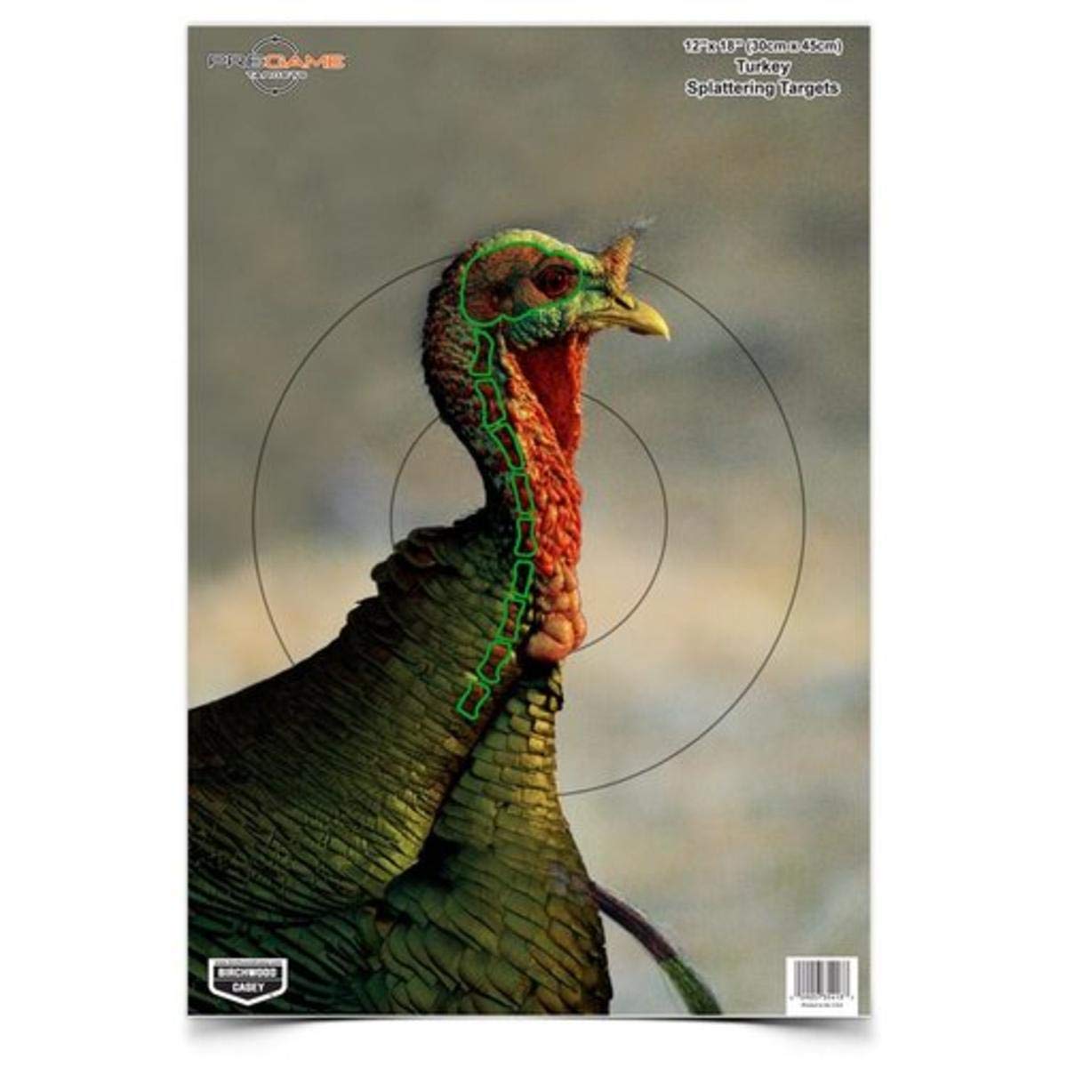 BIRCHWOOD CASEY Pregame 12" x 18" Small Game Animal Targets - Photo-Realistic Instant Splattering Shooting Targets - for Use with All Guns & Calibers - 8 Targets Pack