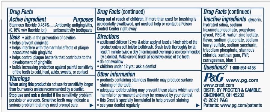 Crest Pro-Health Advanced Extra Deep Clean Mint Toothpaste3.5 oz.(Pack of 3)