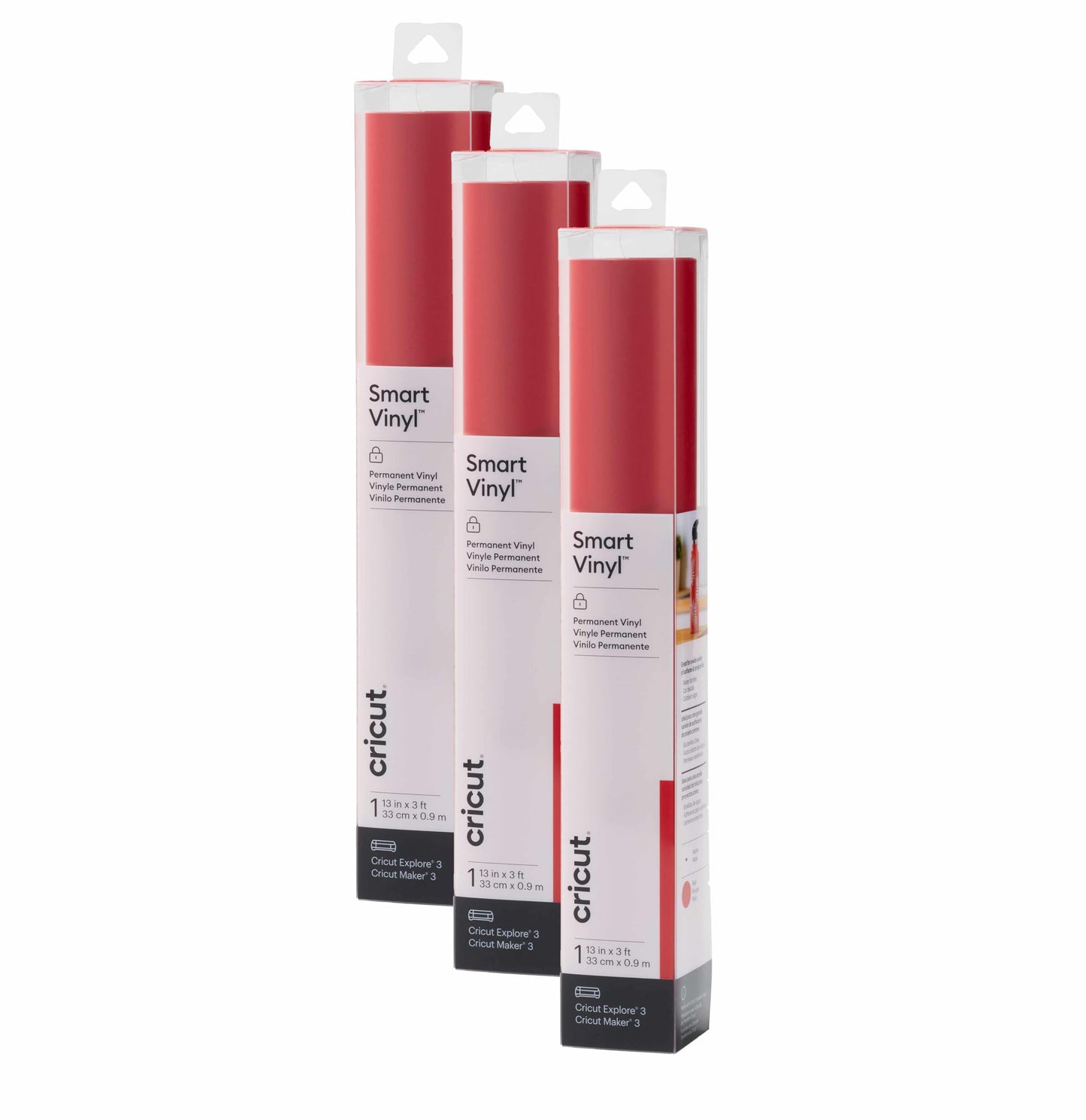 Cricut Smart Permanent Vinyl, White - 3ft Roll (13'x36') Adhesive Craft Vinyl - Matless cutting for cuts up to 12ft with Maker 3 / Explore 3 Machines