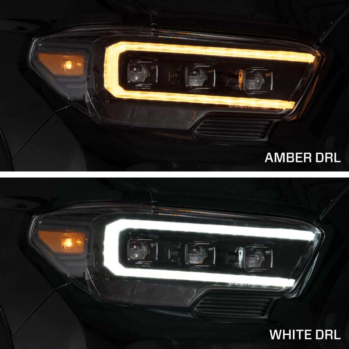 LED Headlights with Selectable DRL compatible with Toyota Tacoma 2016-2023 (pair)