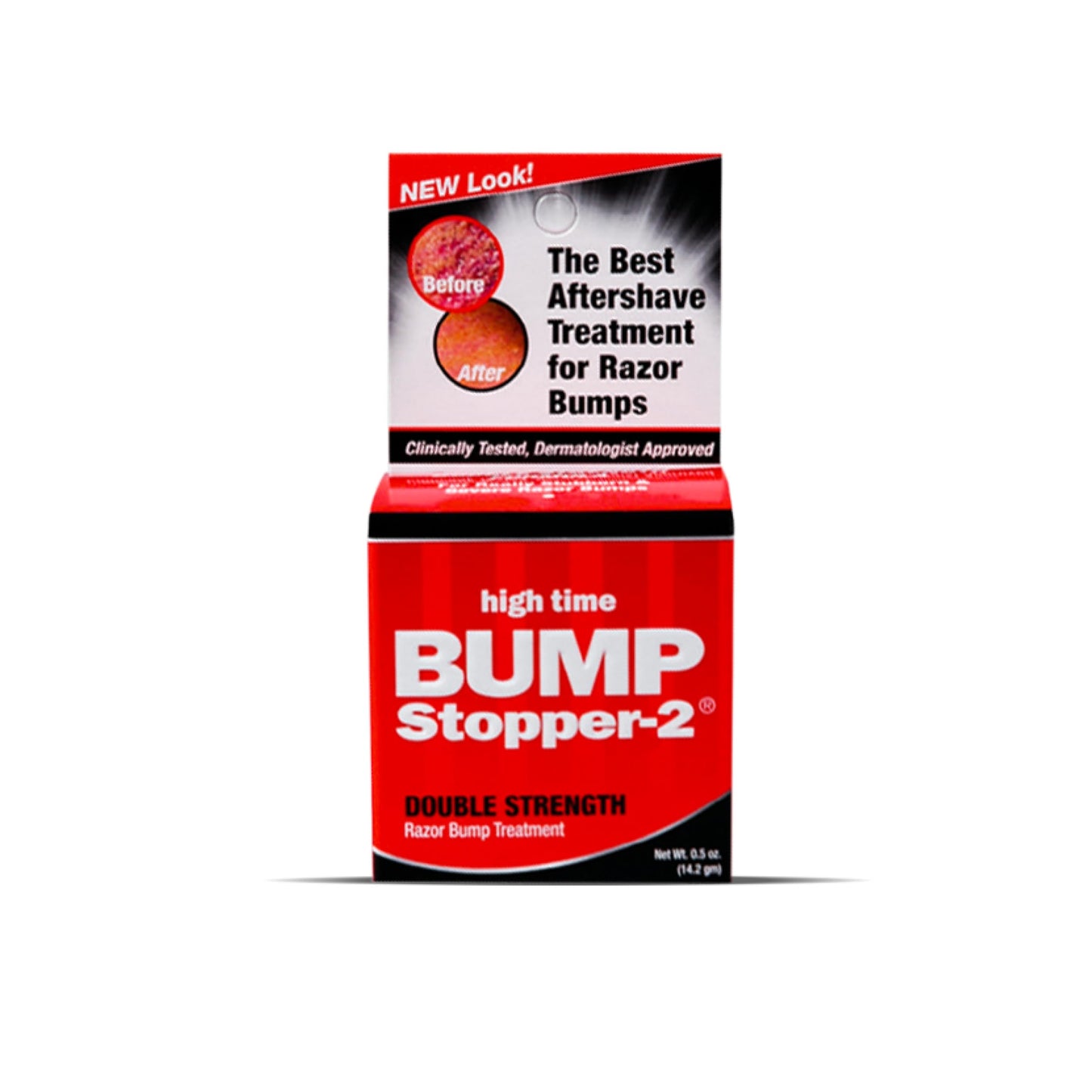 high time Bump Stopper 2 Double Strength Razor Bump Treatment | Formulated to Relieve Razor Burn | Eliminates Ingrown Hairs | Aftershave for Men - 0.5 OZ