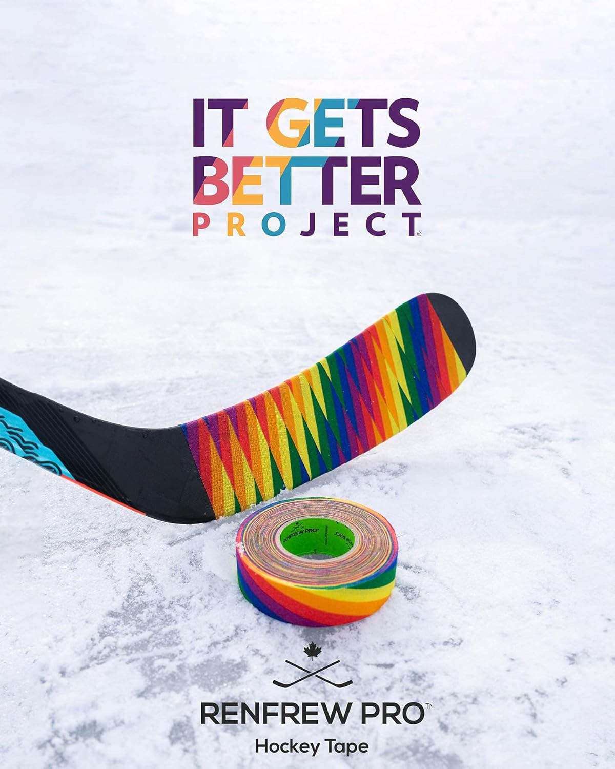 Renfrew Pro Rainbow Cloth Hockey Tape