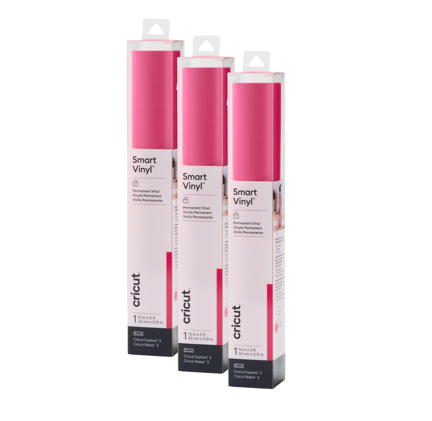 Cricut Smart Permanent Vinyl, White - 3ft Roll (13'x36') Adhesive Craft Vinyl - Matless cutting for cuts up to 12ft with Maker 3 / Explore 3 Machines