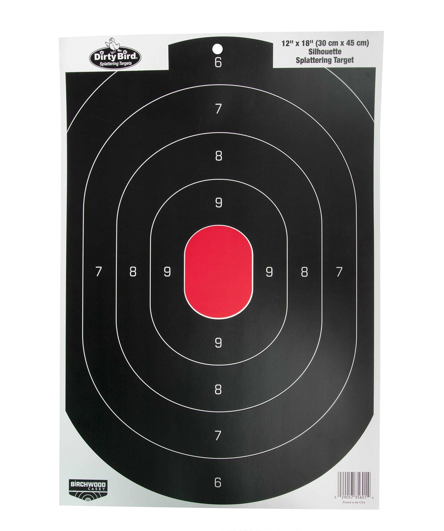 Birchwood Casey Non-Adhesive Dirty Bird 12"x18" Splattering Targets Practice Shooting for Indoor and Outdoor Use