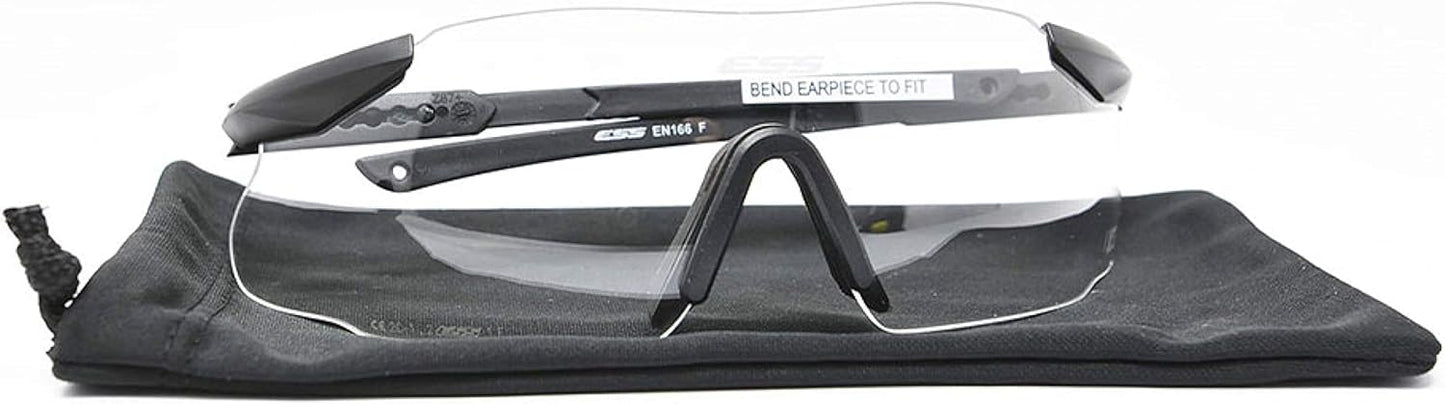 ESS Eyewear Eye Safety Systems ICE-One Ballistic Eyeshield, Clear Lens, White, 2.4 (740-0005)