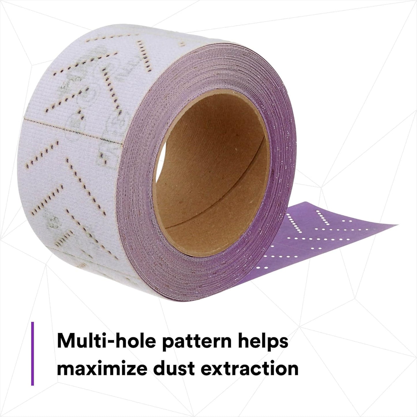 3M Cubitron II Hookit Abrasive Sheet Roll, 34450, Multi-Hole, 70 mm x 12 m, 400+ Grade, Automotive Sanding Roll Sandpaper for Coating Removal, Body Repair, Auto Sanding