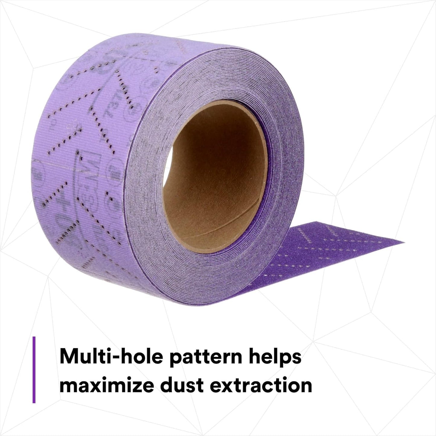 3M Cubitron II Hookit Abrasive Sheet Roll, 34442, Multi-Hole, 70 mm x 12 m, 80+ Grade, Automotive Sanding Roll Sandpaper for Coating Removal, Body Repair, Auto Sanding