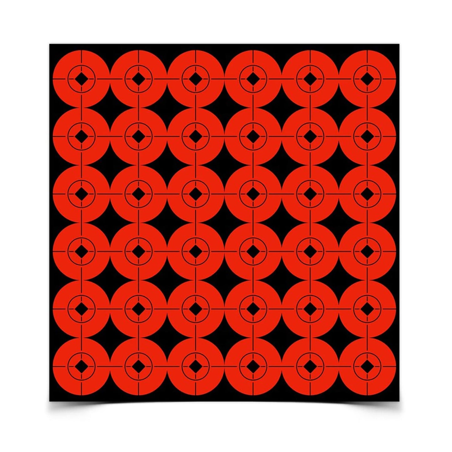 Birchwood Casey Target Spots Orange Bright High-Contrast Self-Adhesive Bull's Eyes Paper Shooting Targets