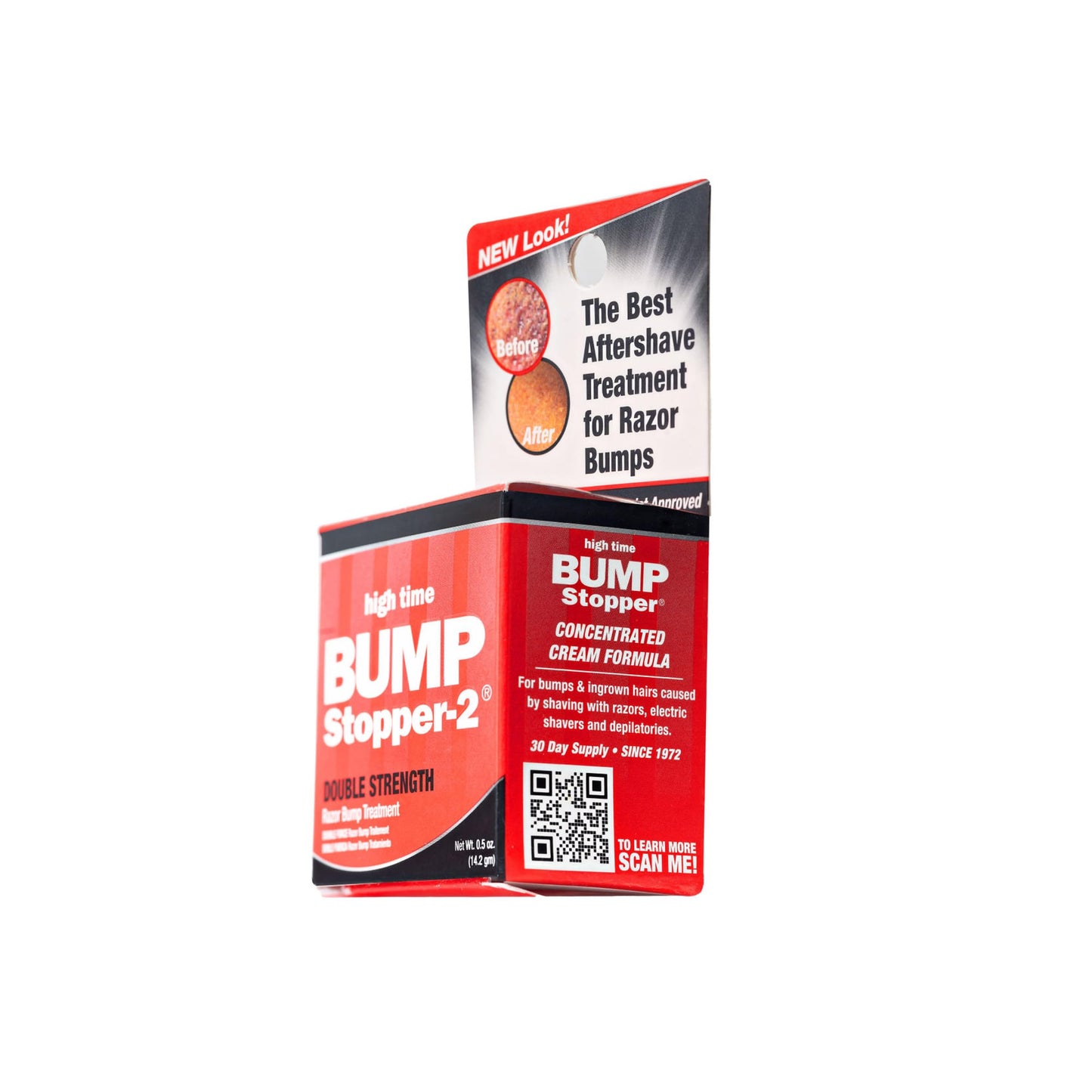 high time Bump Stopper 2 Double Strength Razor Bump Treatment | Formulated to Relieve Razor Burn | Eliminates Ingrown Hairs | Aftershave for Men - 0.5 OZ