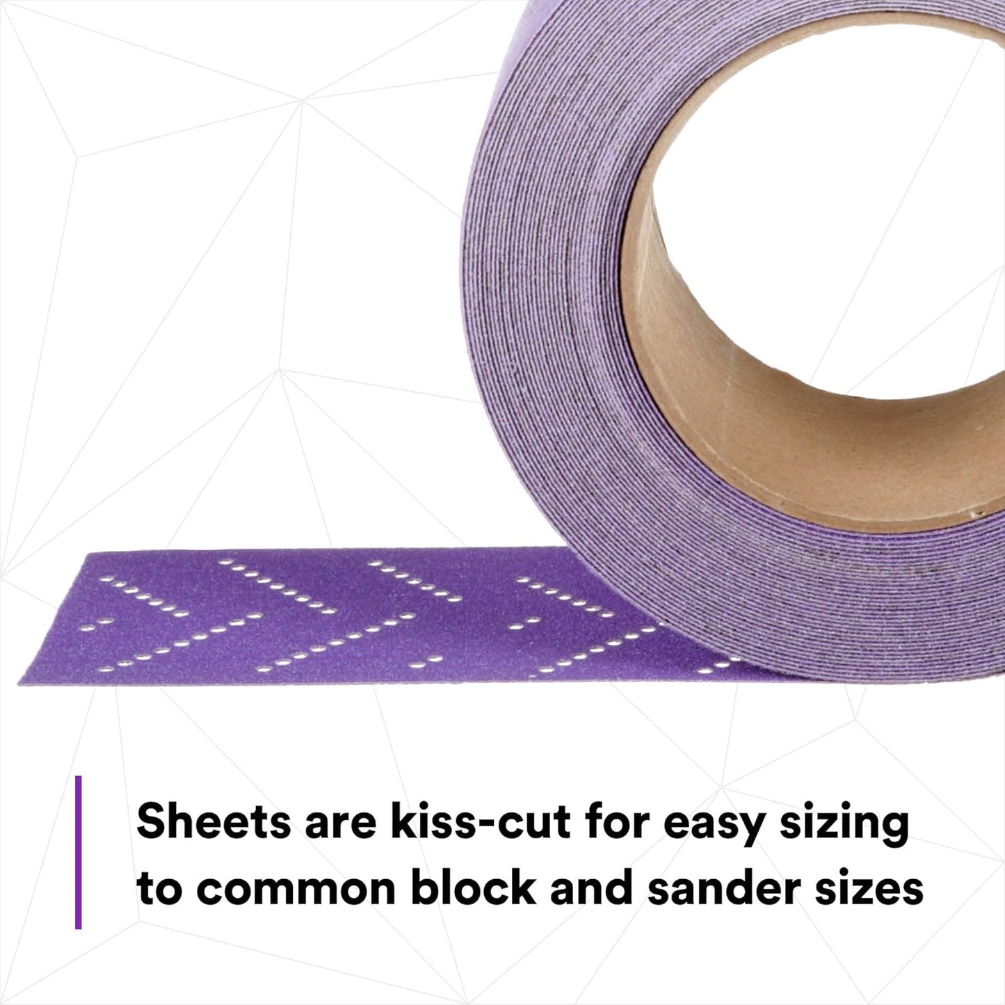 3M Cubitron II Hookit Abrasive Sheet Roll, 34444, Multi-Hole, 70 mm x 12 m, 120+ Grade, Automotive Sanding Roll Sandpaper for Coating Removal, Body Repair, Auto Sanding