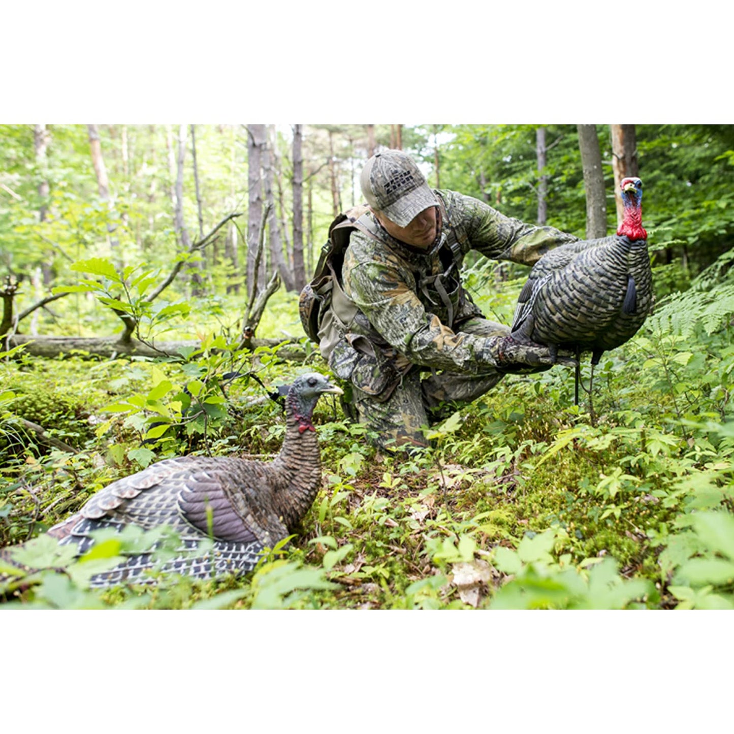 Avian-X LCD Laydown Hen Turkey Decoy | Durable Realistic Lifelike Collapsible Standing Hunting Decoy with Carry Bag & Stake, AVX8011