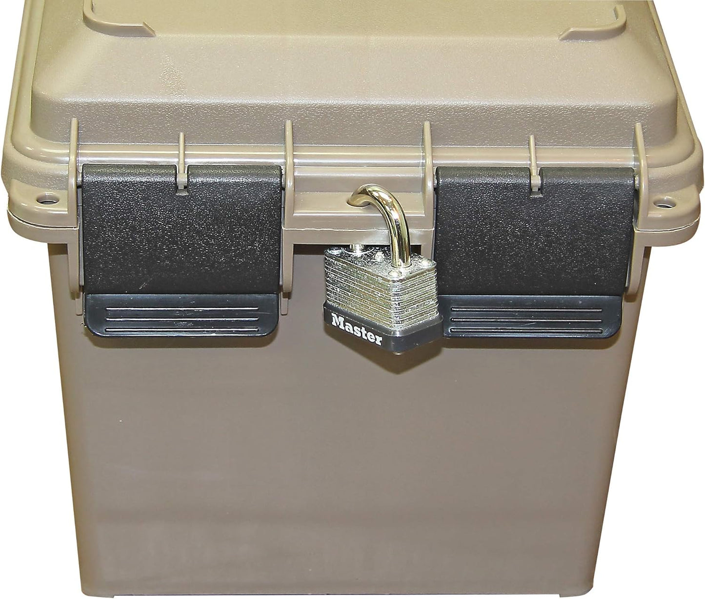 MTM TMC15 Tactical Mag Can, Holds 15- 20 or 30 round 223/5.56 magazines, Stackable design, triple padlock tabbed for security, O-ring seal and solid latching system, Dark Earth