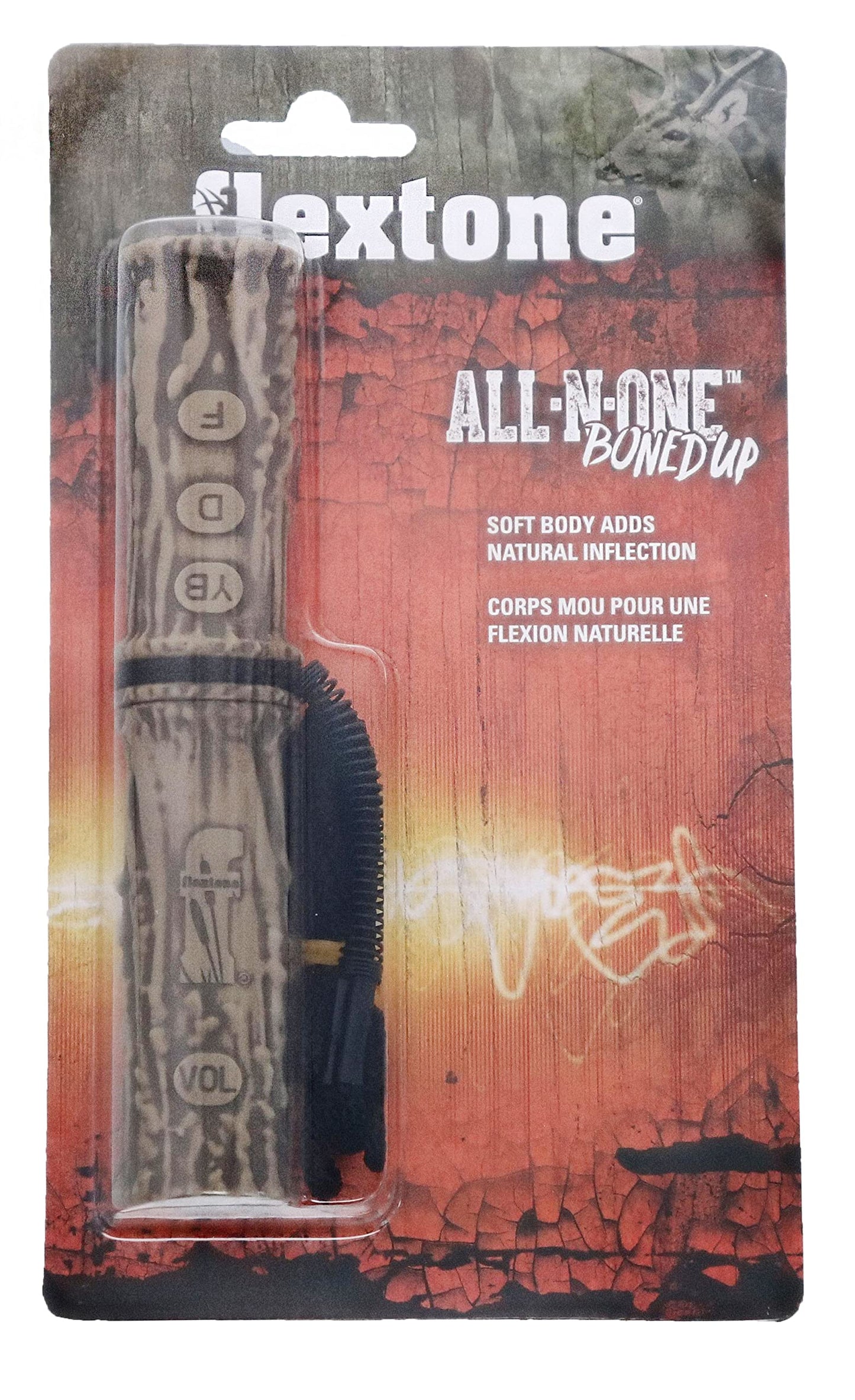 Flextone Outdoor Hunting Versatile Realistic Sounds Compact Volume Control Buck Rage Plus Deer Game Call