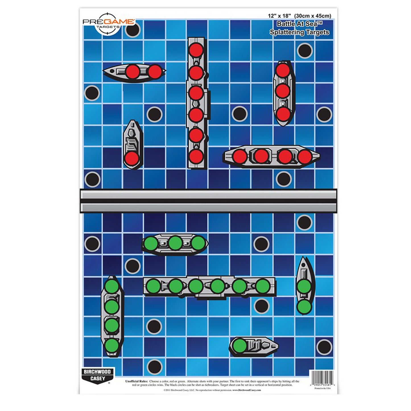 BIRCHWOOD CASEY Pregame 12" x 18" Game Shooting Targets - Highly Visible Instant Splattering Targets - for Use with All Guns & Calibers