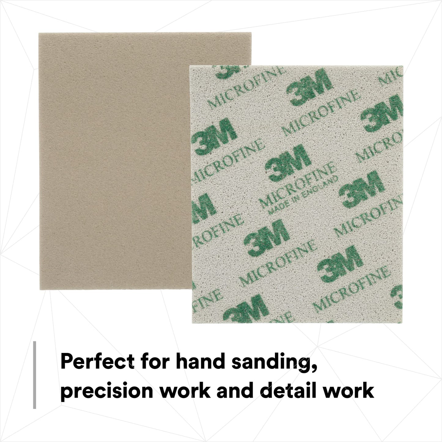 3M Softback Sanding Sponge 02604, 4 1/2 x 5 1/2 in, Fine Grit, Fast Cutting, Gray, 20 Pack