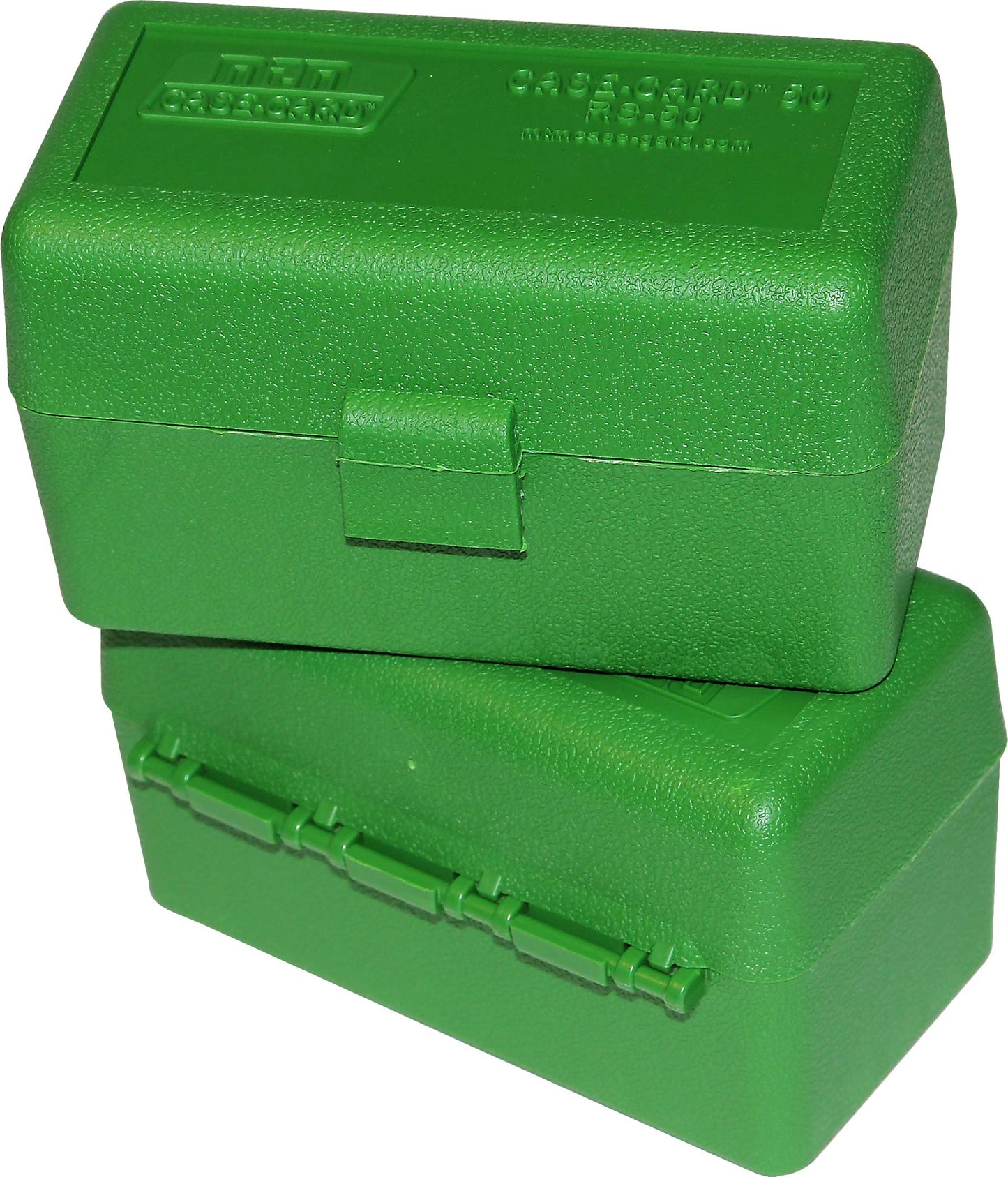 MTM RS-50-10 50 Round Flip-Top Rifle Ammo Box .222 to .222 Mag, USA Made, Green