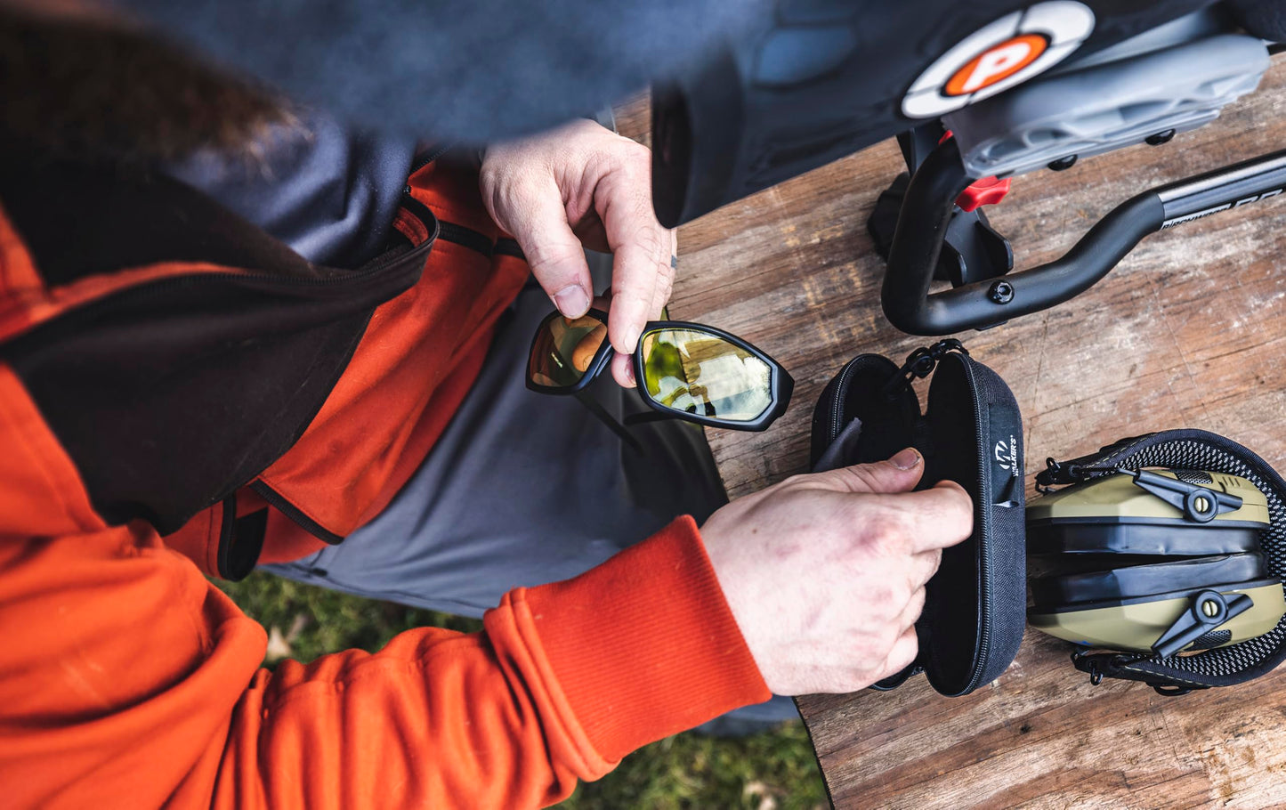 Walker's IKON Vector Full Frame Shooting Glasses | Impact-Resistant Non-Slip Frame Hunting Shooting Eyesight Protection Glasses, Microfiber Lens Cloth & Carry Case Included