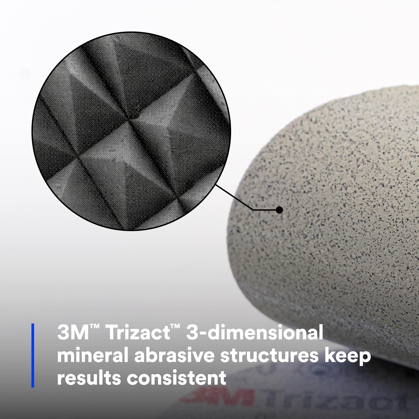 3M Trizact Hookit Foam Disc, 02087, 3 in, P3000, 15 discs per carton