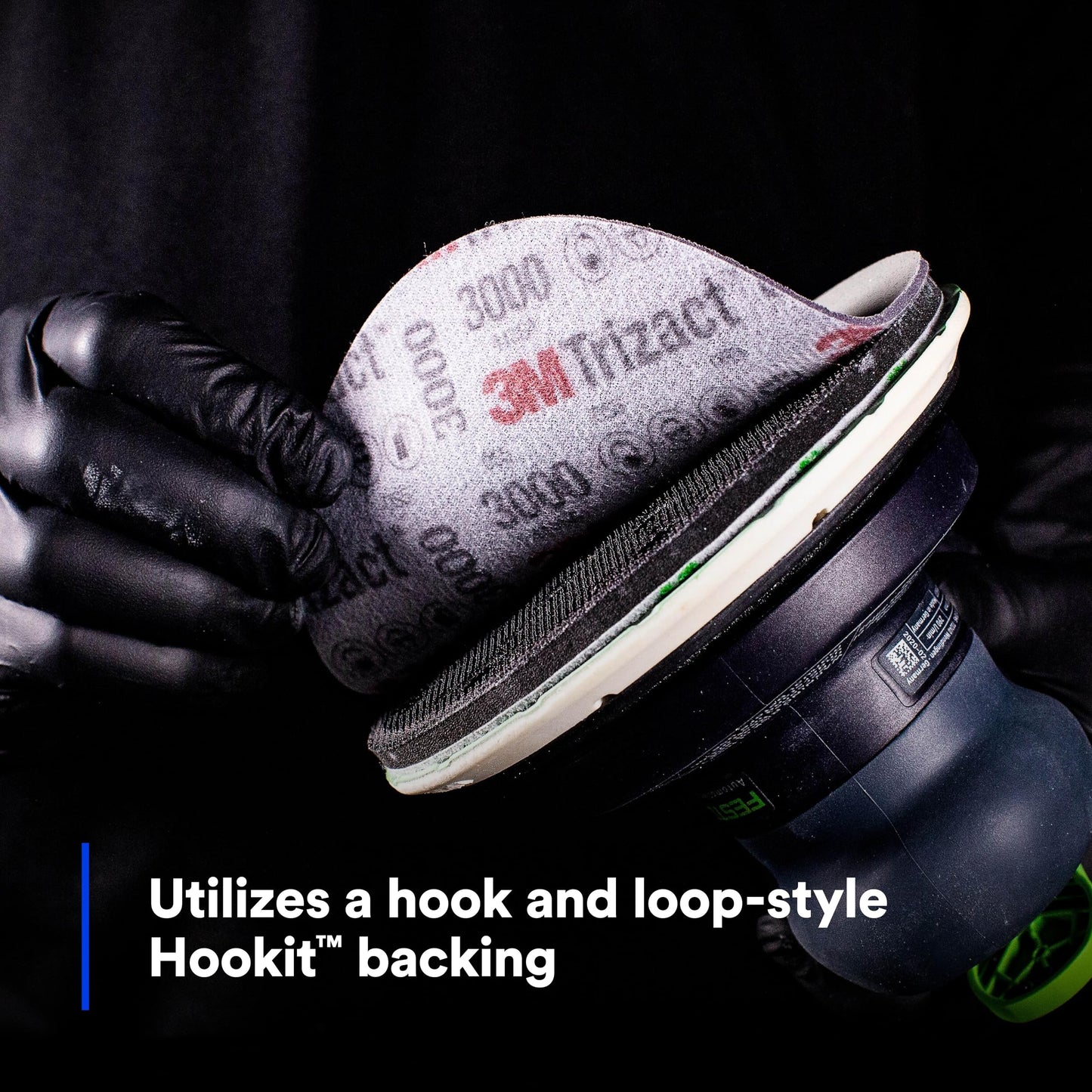 3M Trizact Hookit Foam Disc, 02087, 3 in, P3000, 15 discs per carton