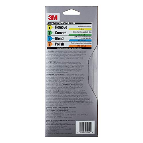 3M Performance 3000 Grit Sandpaper, 3-2/3 in x 9 in, Polish Clear Coat and Paint, Restore Shine, Ideal for Detailed Finishing and Polishing, Very Fine Grade Abrasive for Refined Finishes (03064)