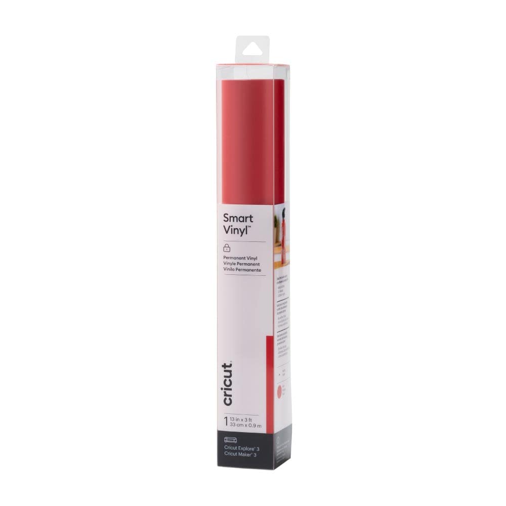 Cricut Smart Permanent Vinyl, White - 3ft Roll (13'x36') Adhesive Craft Vinyl - Matless cutting for cuts up to 12ft with Maker 3 / Explore 3 Machines