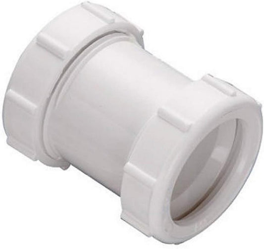 Plumb Pak 46WK Extension Coupling, 1-1/2-Inch or 1-1/4-Inch by 1-1/2-Inch, White