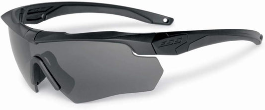 ESS Gray Safety Glasses, Scratch-Resistant, Wraparound Black, One Size