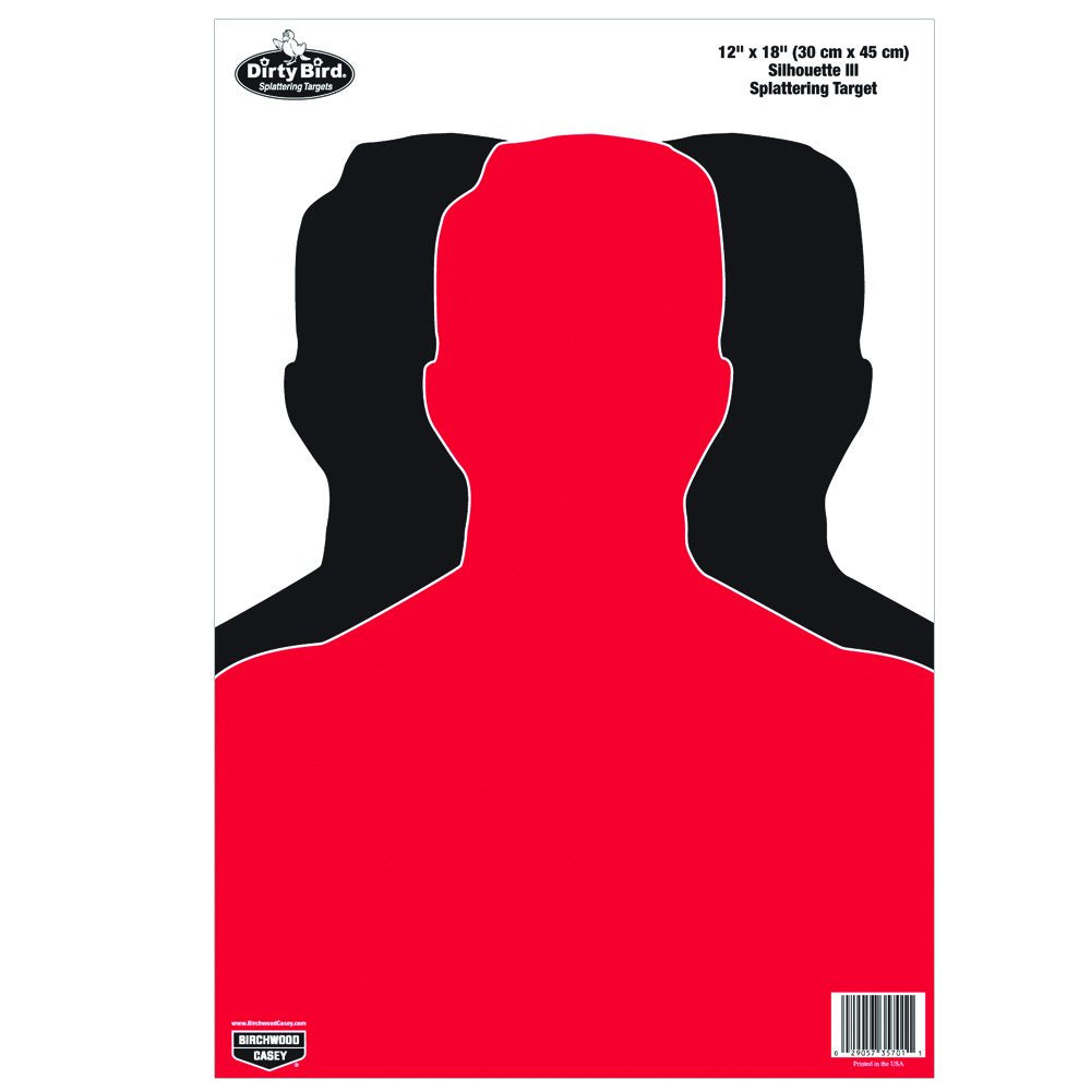 Birchwood Casey Non-Adhesive Dirty Bird 12"x18" Splattering Targets Practice Shooting for Indoor and Outdoor Use