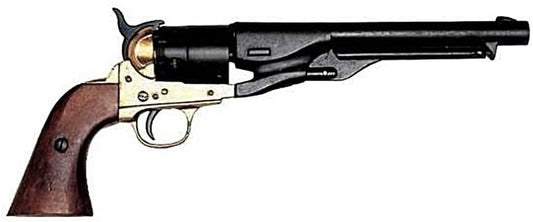 Denix M1861 Navy Issue Brass Revolver - Non-Firing Replica
