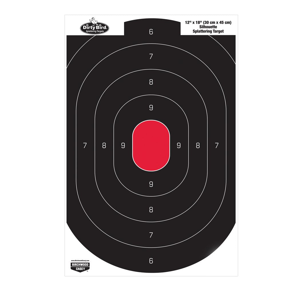 Birchwood Casey Non-Adhesive Dirty Bird 12"x18" Splattering Targets Practice Shooting for Indoor and Outdoor Use