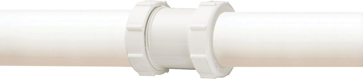 Plumb Pak 46WK Extension Coupling, 1-1/2-Inch or 1-1/4-Inch by 1-1/2-Inch, White