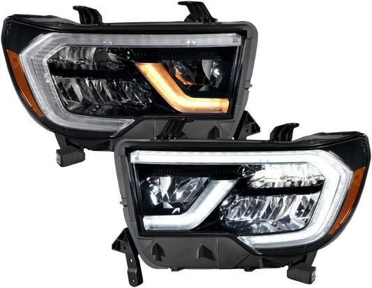 Sequential LED Headlights compatible with Toyota Tundra 2007-2013 (pair)