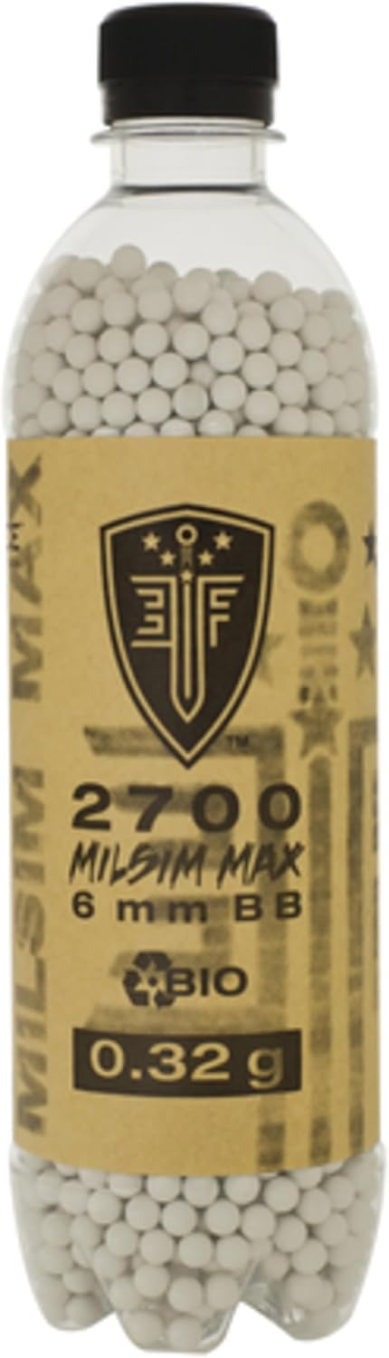 Umarex Elite Force Premium Biodegradable 6mm Airsoft BBS Ammo, .32 Gram (Milsim Max), 2700 Count