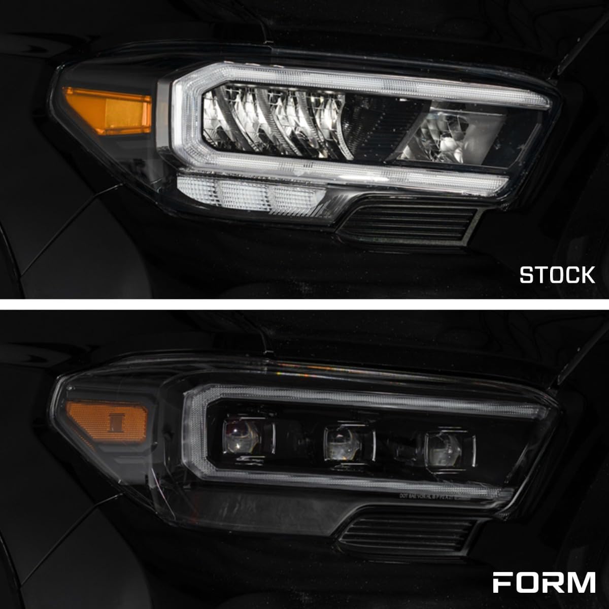 LED Headlights with Selectable DRL compatible with Toyota Tacoma 2016-2023 (pair)