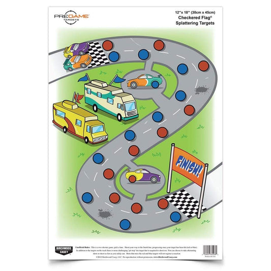 BIRCHWOOD CASEY Pregame 12" x 18" Game Shooting Targets - Highly Visible Instant Splattering Targets - for Use with All Guns & Calibers