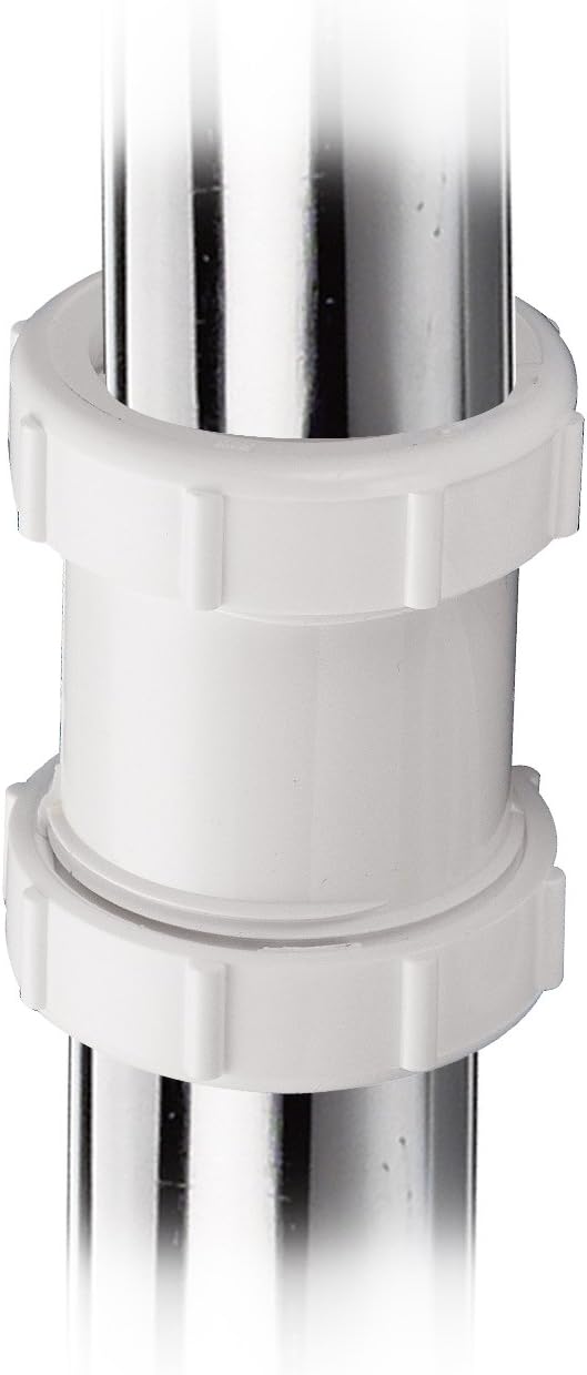 Plumb Pak 46WK Extension Coupling, 1-1/2-Inch or 1-1/4-Inch by 1-1/2-Inch, White